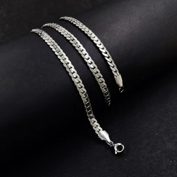 Silver Plated Chain For Men’s & Boy’s. - Image 5