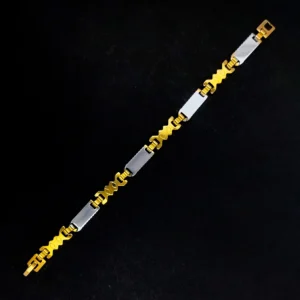 Gold & Silver Bracelet For Men’s & Boy’s.