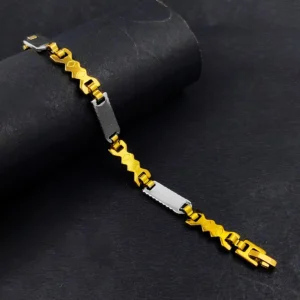 Gold & Silver Bracelet For Men’s & Boy’s.