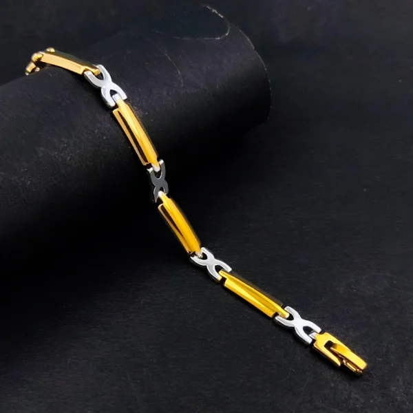 Gold & Silver Bracelet For Men's & Boy's.