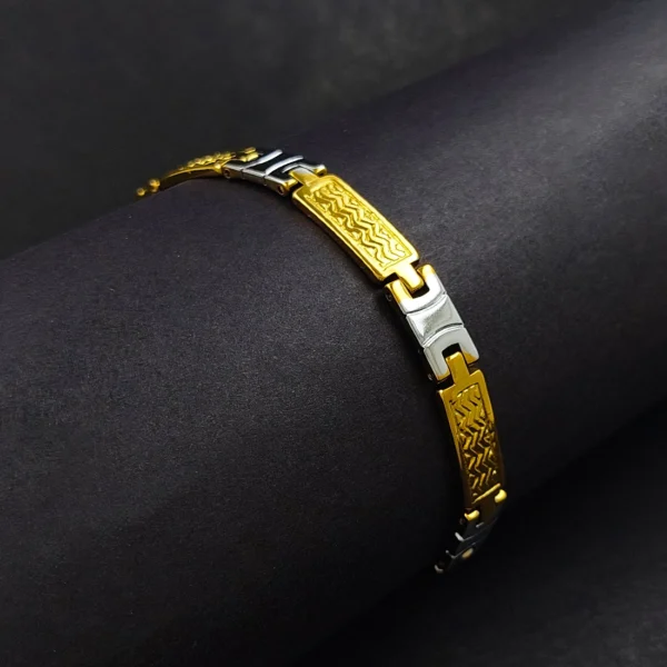Gold & Silver Bracelet For Men’s & Boy’s. - Image 3