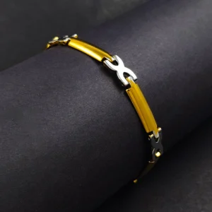 Gold & Silver Bracelet For Men’s & Boy’s.