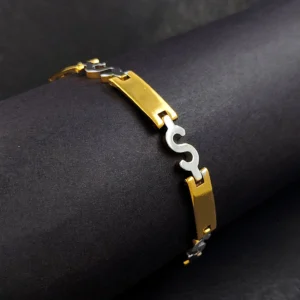 Gold & Silver Bracelet For Men’s & Boy’s.
