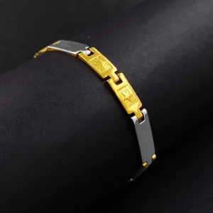 Gold & Silver Bracelet For Men’s & Boy’s.