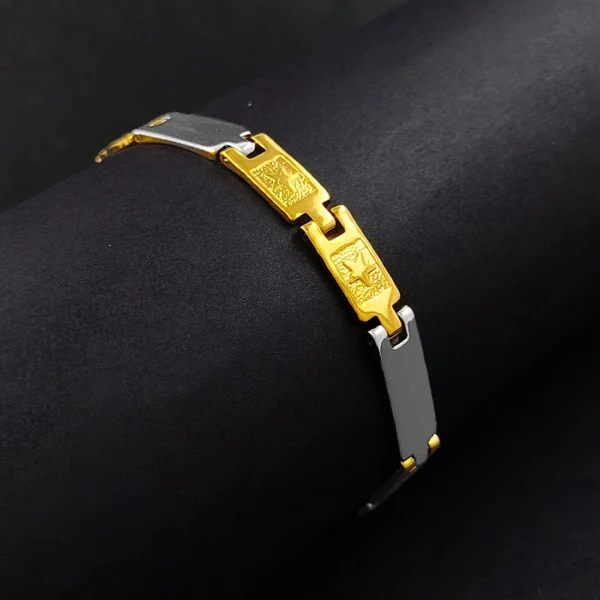 Gold & Silver Bracelet For Men’s & Boy’s. - Image 3