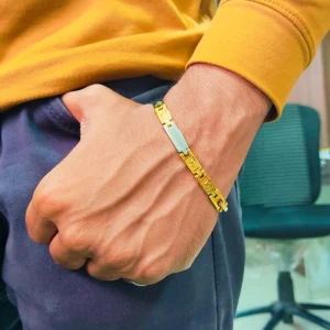 Gold & Silver Bracelet For Men’s & Boy’s.