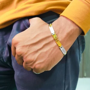 Gold & Silver Bracelet For Men’s & Boy’s.