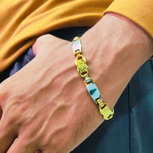 Gold & Silver Bracelet For Men’s & Boy’s.