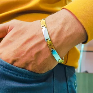 Gold & Silver Bracelet For Men’s & Boy’s.