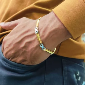 Gold & Silver Bracelet For Men’s & Boy’s.