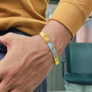 Gold & Silver Bracelet For Men’s & Boy’s.