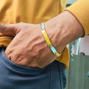 Gold & Silver Bracelet For Men’s & Boy’s.