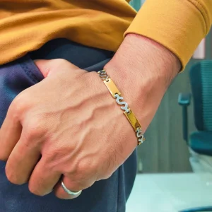 Gold & Silver Bracelet For Men’s & Boy’s.