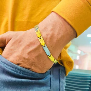 Gold & Silver Bracelet For Men’s & Boy’s.