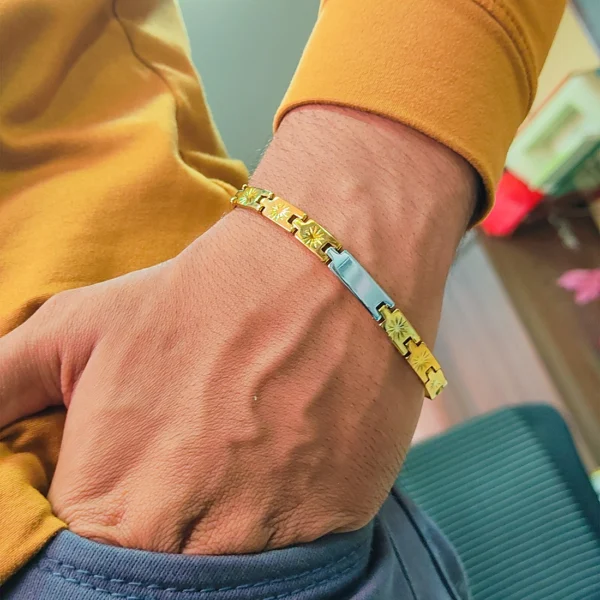 Gold & Silver Bracelet For Men’s & Boy’s. - Image 5