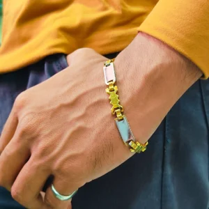 Gold & Silver Bracelet For Men’s & Boy’s.