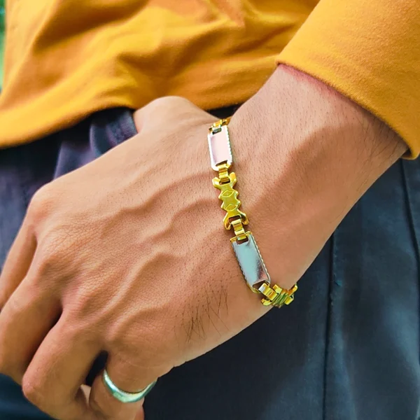 Gold & Silver Bracelet For Men’s & Boy’s. - Image 5