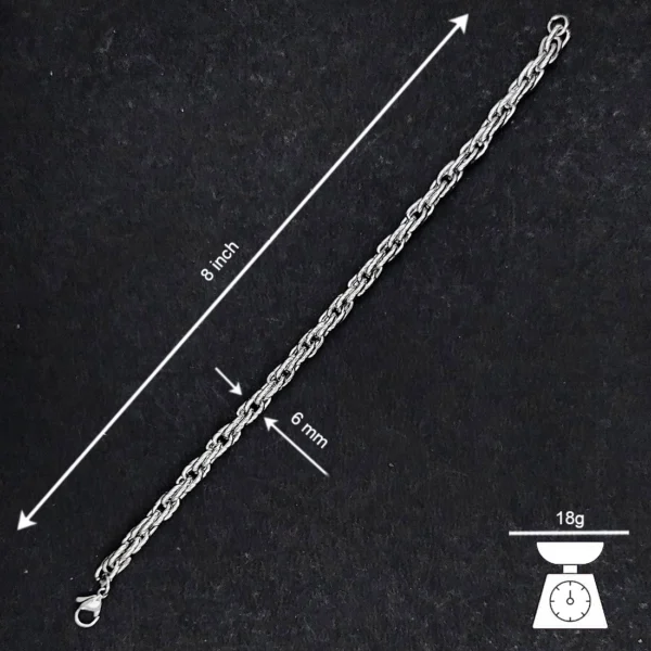 Silver Plated Bracelet For Men’s & Boy’s. - Image 5