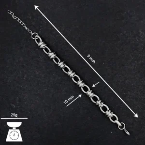 Silver Plated Bracelet For Men’s & Boy’s.