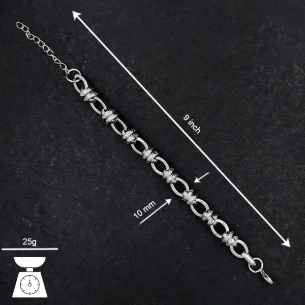 Silver Plated Bracelet For Men’s & Boy’s. - Image 3