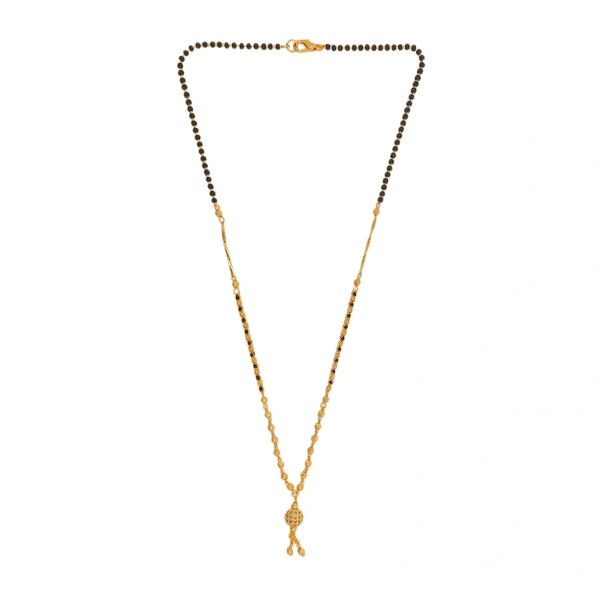 Exquisite Gold-Plated Double-Layered Mangalsutra with Intricate Beadwork - Image 4