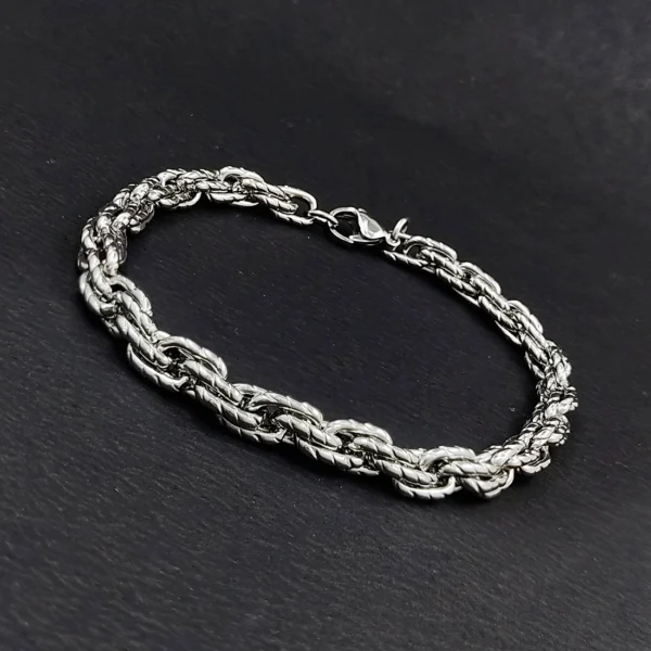 Silver Plated Bracelet For Men’s & Boy’s. - Image 4