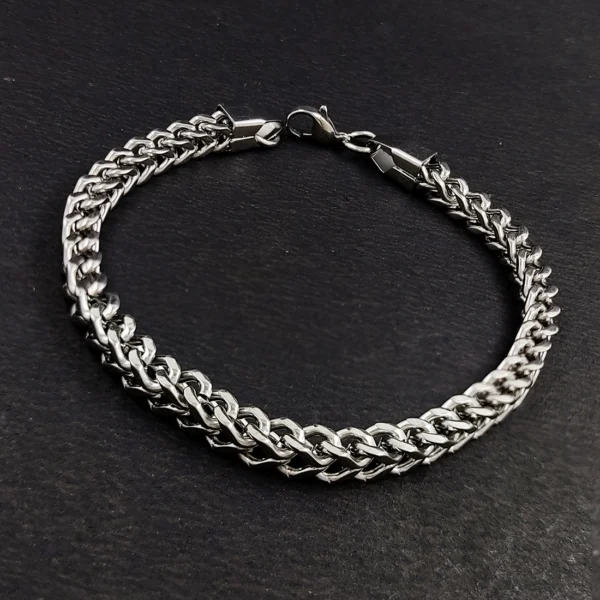 Silver Plated Bracelet For Men’s & Boy’s. - Image 5