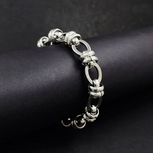 Silver Plated Bracelet For Men’s & Boy’s. - Image 4