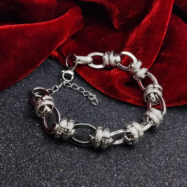 Silver Plated Bracelet For Men’s & Boy’s.
