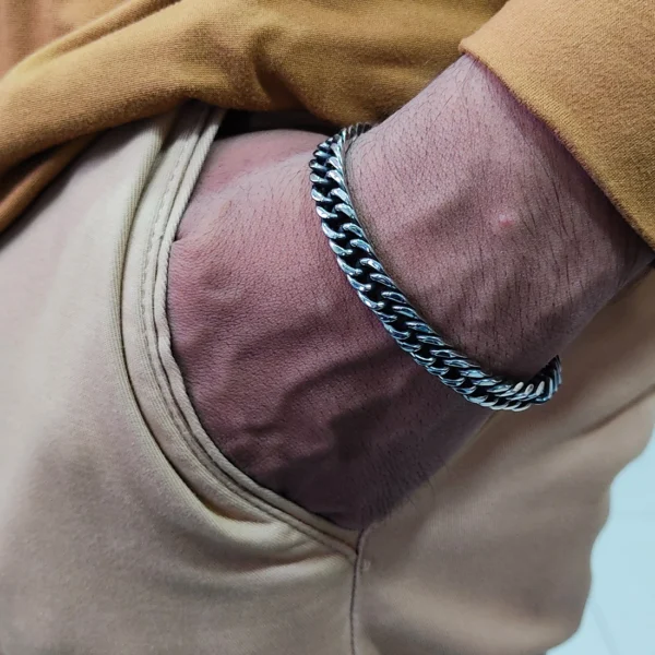 Silver Plated Bracelet For Men’s & Boy’s. - Image 6