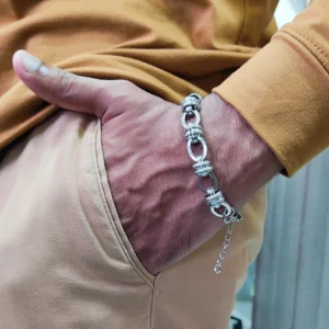 Silver Plated Bracelet For Men’s & Boy’s.