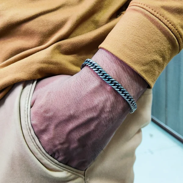 Silver Plated Bracelet For Men’s & Boy’s. - Image 6