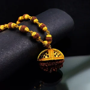 Gold Plated Rudraksha Chain For Men’s & Boy’s.