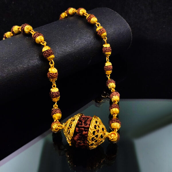 Gold Plated Rudraksha Chain For Men’s & Boy’s.