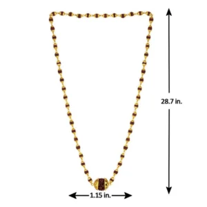 Gold Plated Rudraksha Chain For Men’s & Boy’s.